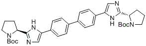 (2S,2'S)-di-tert-butyl 2,2'-(5,5'-([1,1'-biphenyl]-4,4'-diyl)bis(1H-imidazole-5,2-diyl))bis(pyrrolid