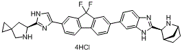 (6S)-6-[5-[7-[2-(1R,3S,4S)-2-氮雜雙環[2.2.1]庚烷-3-基-1H-苯并咪唑-6-基]-9,9-二氟-9H-芴-2-基]-1H-咪唑-2-基]-5-氮雜螺[2.4]庚烷